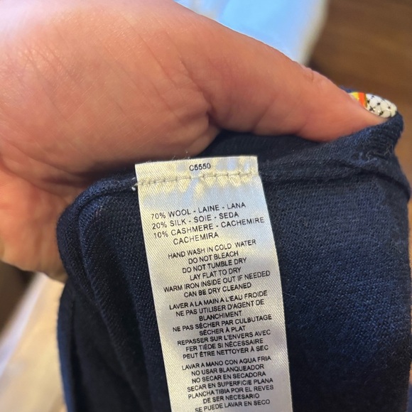 Navy blue Jack Victor Men’s lightweight turtleneck sweater - Picture 5 of 5